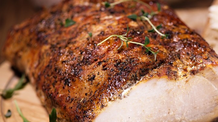 Lomo de cerdo a la mostaza