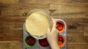 muffins de huevo con verduras y queso