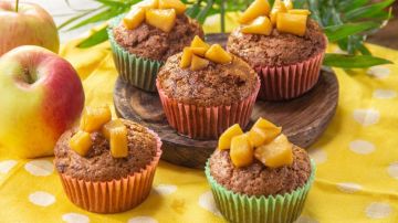 muffins de pure de manzana