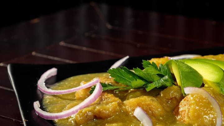 Lomo de cerdo en salsa verde