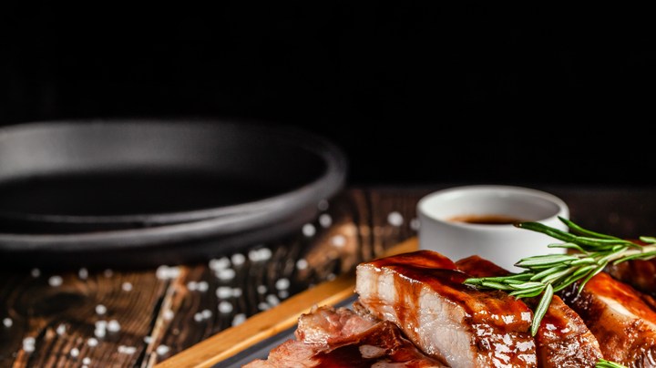 Lomo de cerdo con salsa barbacoa