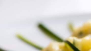 Risotto de calabacín y queso feta