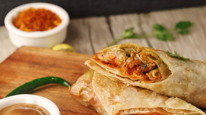 Wrap de pollo teriyaki