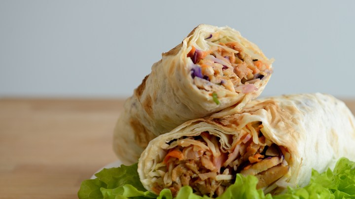 Wrap de pulled chicken