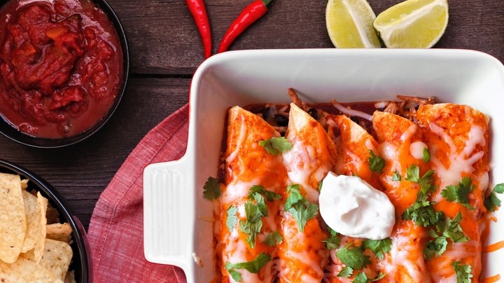 Enchiladas de rajas