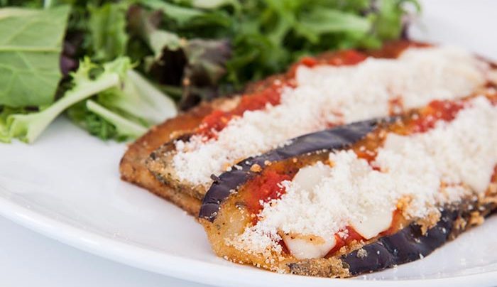 milanesas de berenjena gratinadas