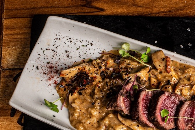 risotto de ternera y setas