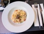 risotto de jamón serrano y champiñones