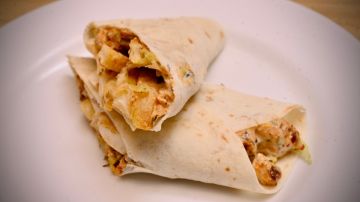 wrap de pollo al curry