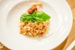 risotto de berenjenas y tomate