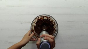 Salsa y betún de chocolate