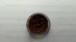 Salsa y betún de chocolate