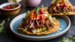 Tostadas de carne en adobo