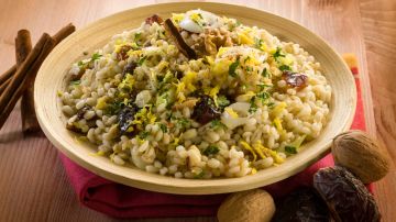 ensalada de cebada con nueces