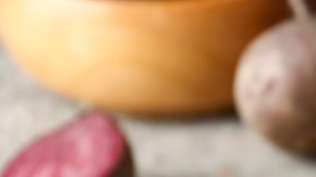 risotto de remolacha y queso de cabra