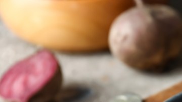 risotto de remolacha y queso de cabra