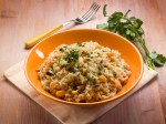 Risotto de salmón ahumado