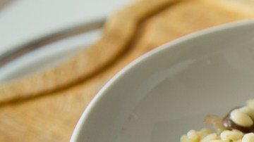 risotto de zuchini y hongos