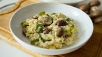 risotto de zuchini y hongos