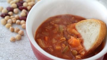 Minestrone de cebada