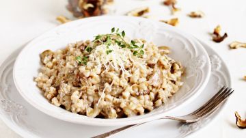 Risotto de alcachofas y setas