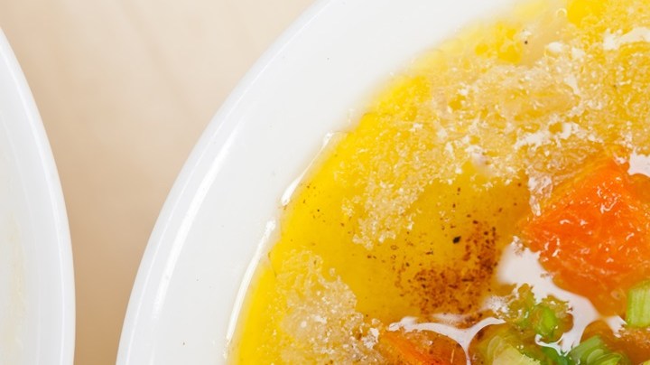 sopa vegetariana de cebada