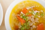 sopa vegetariana de cebada