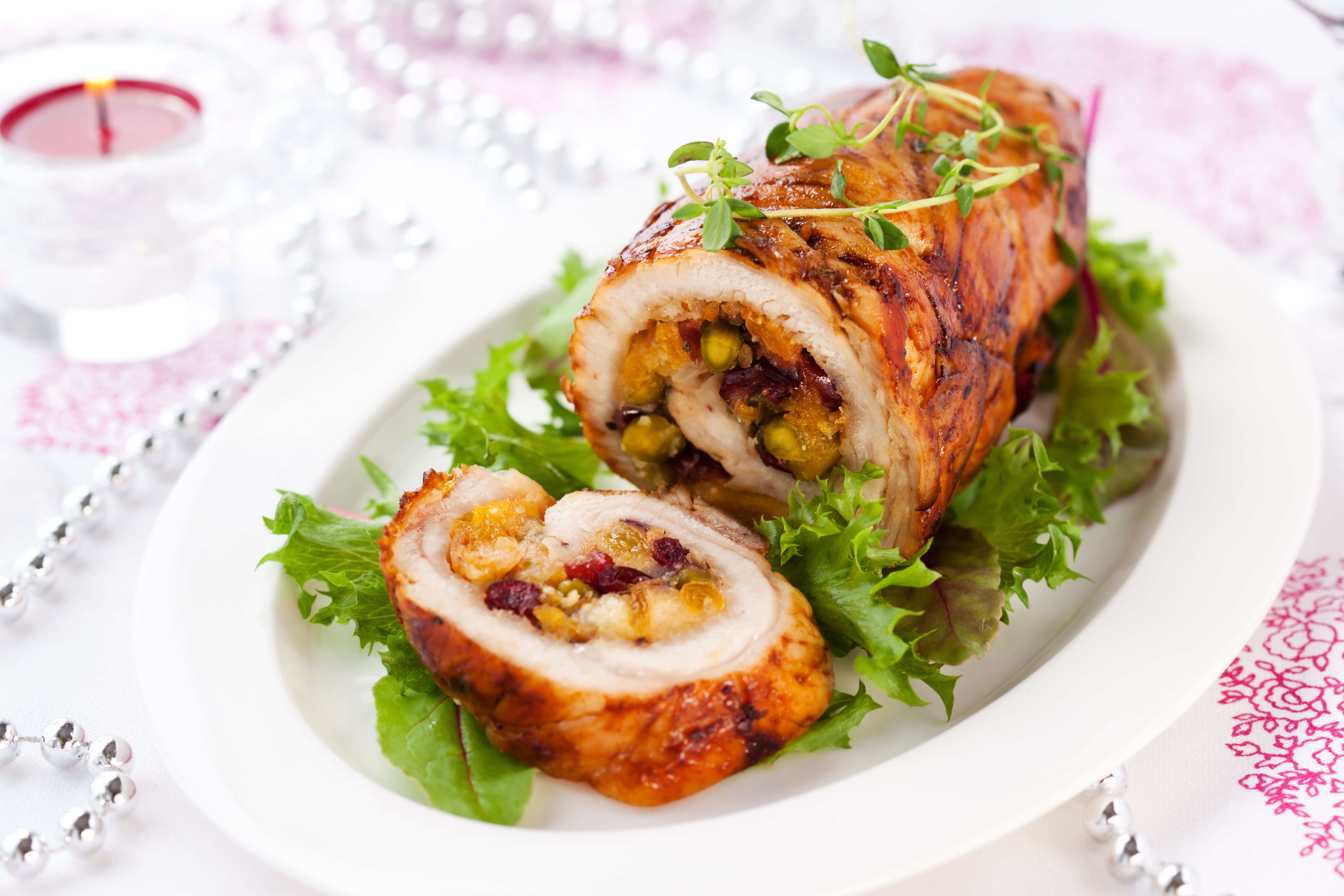 Receta de pavo relleno con manzanas y canela
