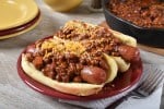 chili hot dog