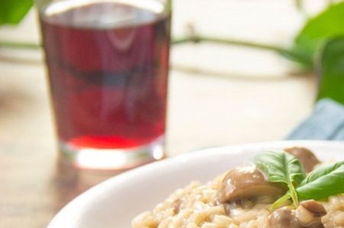 risotto de champiñones