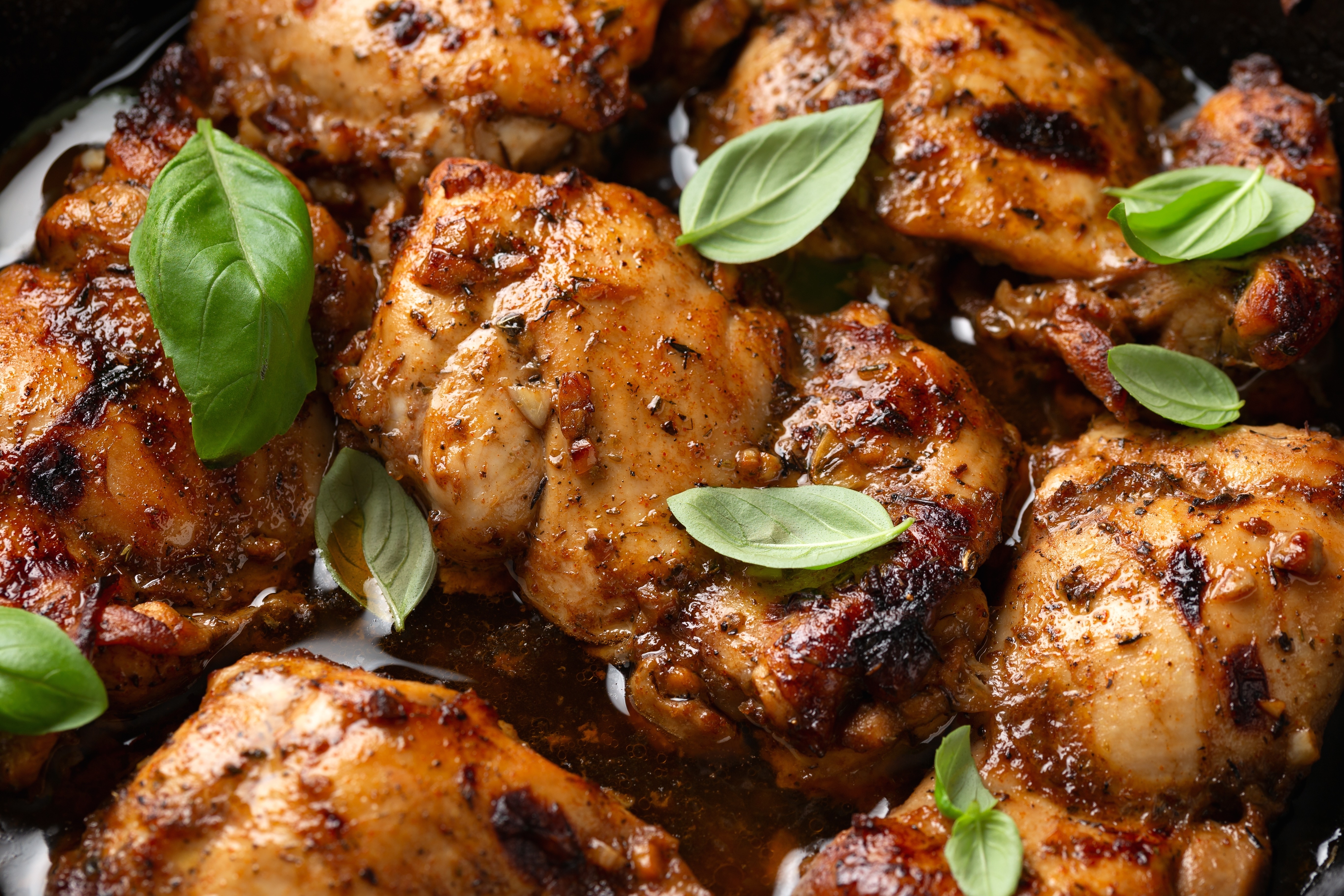 Receta de muslos de pollo con glaseado balsámico