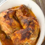 Muslos de pollo con salsa de anacardos