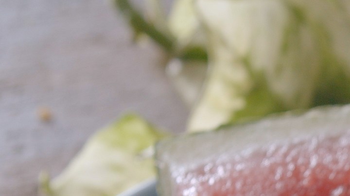 sandia con chocolate