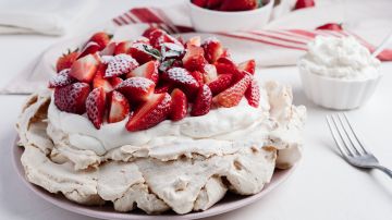 Pavlova de fresas