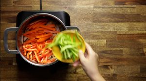 salteado de pollo con verduras