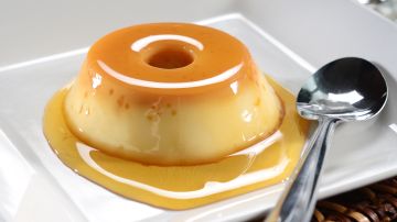 Flan de dulce de leche