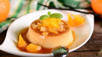 Flan de naranja