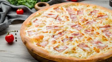 pizza carbonara sin gluten