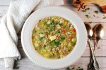 sopa de verduras y trigo sarraceno