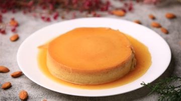 Flan de plátano