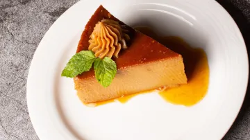 flan de queso mascarpone