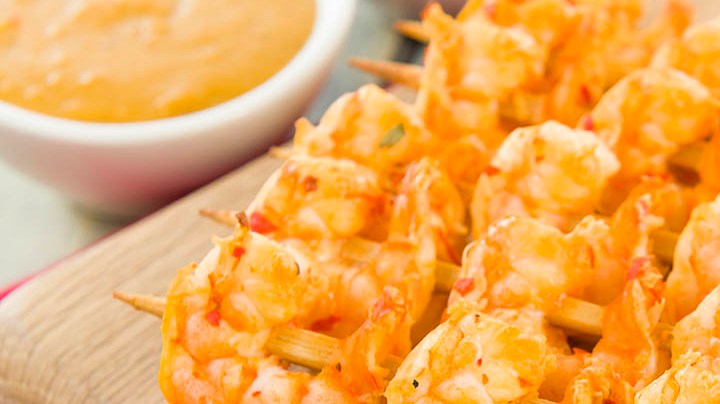 camarones en salsa satay