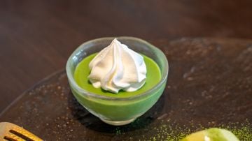 Flan de te verde matcha