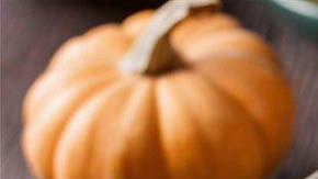 plato con risotto de calabaza