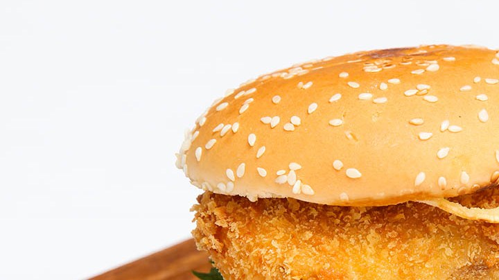 hamburguesa de pescado rebozado