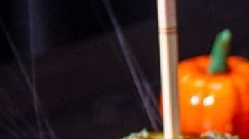 manzanas caramelizadas para halloween