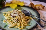 tagliatelle con setas porcini