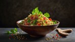 Tabule de quinoa y vegetales