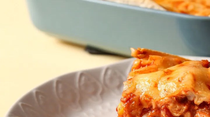 Lasaña de tortillas sin horno y fácil