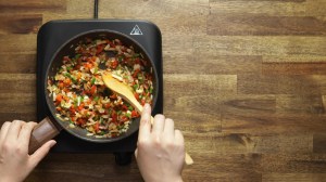 snack de champiñones